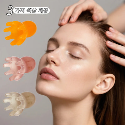 Cute Octopus Resin Scalp Massage Comb Korean Hair Care