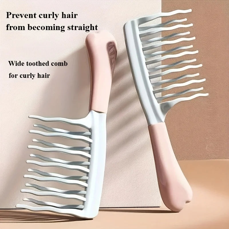 Dual Wide-Tooth Comb for Curly and Voluminous Hair