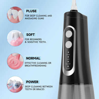 Portable Electric Water Flosser Teeth Cleaner Kit