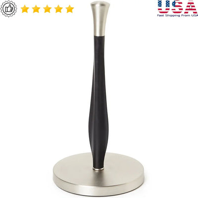Free-Standing Paper Towel Holder with Weighted Base