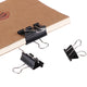 Black Metal Binder Clips 10-Pack Multi-Size