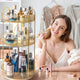 3-Tier Rotating Clear Makeup and Skincare Organizer