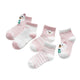 Infant Baby Socks 5-Pack Cotton Mesh Ages 0-2