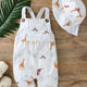 Baby Boys' Cartoon Animal Sleeveless Jumpsuit with Hat
