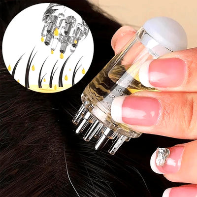 Mini Scalp Oil Applicator Comb with Roller Ball Massage