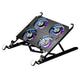 RGB Foldable Laptop Cooling Pad with 2-4 Silent Fans