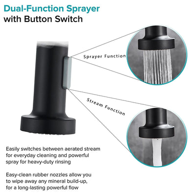 Pull Down Kitchen Faucet 360 Swivel Single Handle