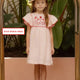 Baby Girls' Floral Embroidery Linen Cotton Romper Dress