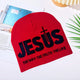 Windproof Letters Knitted Cold Weather Hat Unisex