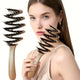 Long-Handle Anti-Static Volumizing Bristle Hair Brush