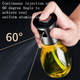 Oil Sprayer, Extremely Precise Oil Spray Bottle with funnel,Made of Stainless Steel and Glass, 200ML Oil Sprayer for Cooking
