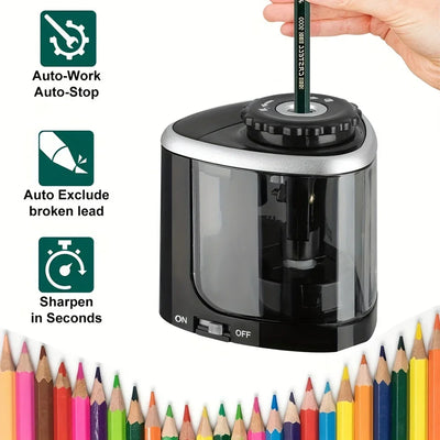 Desktop Automatic Electric Pencil Sharpener for 6-8mm