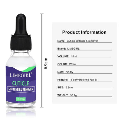 Nail Cuticle Softening Oil Remover 15ml for Manicure
