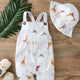 Baby Boys' Cartoon Animal Sleeveless Jumpsuit with Hat