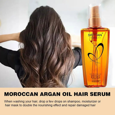 Moroccan Argan Oil Hair Serum for Frizzy Hair