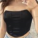 Women's Off-Shoulder Corset Bustier Crop Top