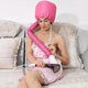 Soft Hooded Bonnet Cap for Natural Curly Hair Conditioning