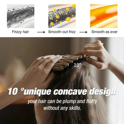 Long-Handle Anti-Static Volumizing Bristle Hair Brush