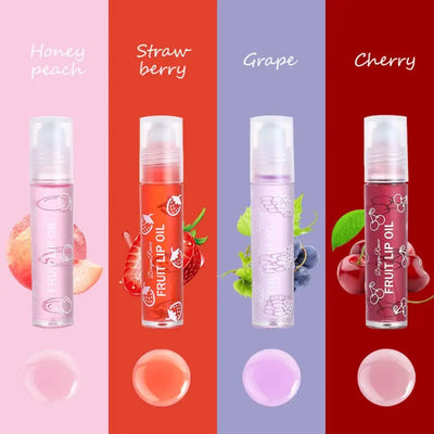 4-Pack Hydrating Roller Ball Lip Oil Set