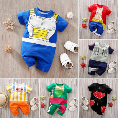 Baby Anime Short Sleeve Cotton Jumpsuit 0-18 Months