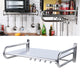 Stainless Steel Wall-Mounted Microwave Oven Shelf Rack