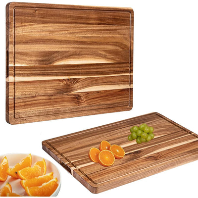 Extra Large Reversible Wood Cutting Board 24x18 Inch