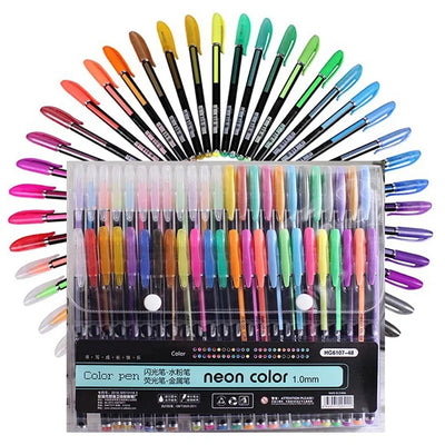 Metallic Glitter Gel Pens with Refills 12 or 24-Pack
