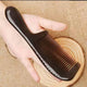 Natural Buffalo Horn Anti-Static Fine Tooth Massage Comb