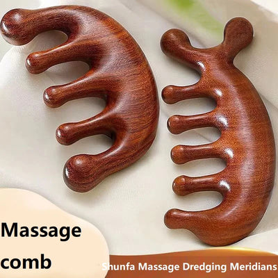 Wooden Scalp Massage Comb for Hair Care