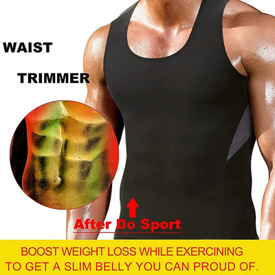 Men's Sauna Sweat Compression Shirt for Weight Loss