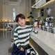 Kids' Striped Long Sleeve Cotton Top Ages 2-7