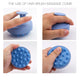 Silicone Scalp Shampoo Brush and Body Massage Bath Brush