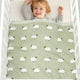 Knitted Baby Swaddle Blanket 90x70cm