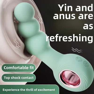 Handheld Anal Plug and Bead Massager Set