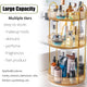 3-Tier Rotating Clear Makeup and Skincare Organizer