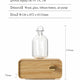 Rechargeable Essential Oil Diffuser Waterless Nebulizing Diffuser Electric Smell for Home Office Wood and Glass Aroma Diffuser