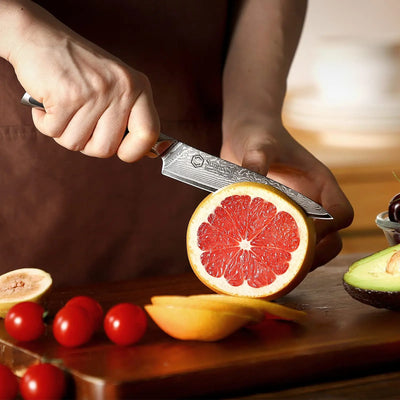 Sunnecko 5-Inch Damascus VG10 Utility Paring Knife