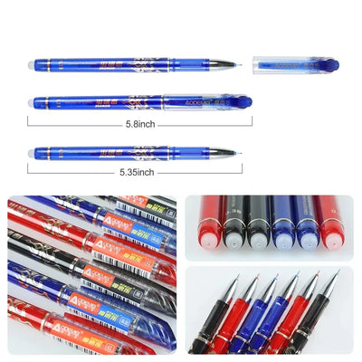 Kawaii Erasable Gel Pens 0.35mm 26-Pack School Writing