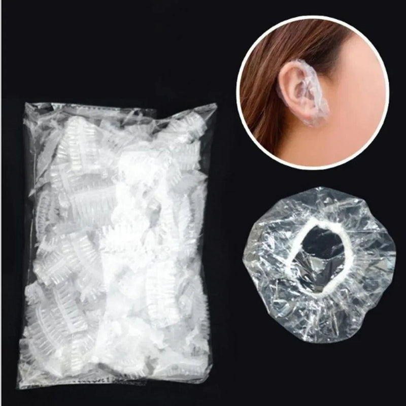 Disposable Waterproof Hair Dye Ear Covers 100-Pack