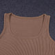 Women's Sleeveless Off-Shoulder Bodycon Knit Bodysuit