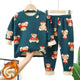 Kids' Warm Velvet Print Pajama Set Ages 1-14