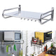 Stainless Steel Wall-Mounted Microwave Oven Shelf Rack