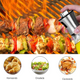 Oil Sprayer, Extremely Precise Oil Spray Bottle with funnel,Made of Stainless Steel and Glass, 200ML Oil Sprayer for Cooking