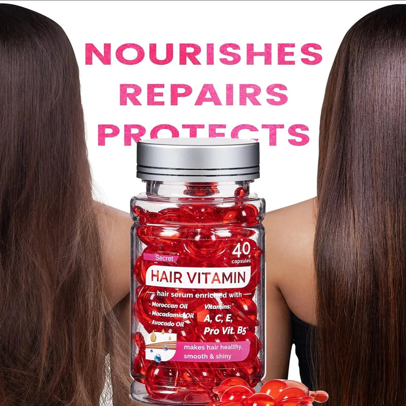 Moroccan Vitamin Oil Hair Repair Capsules 40-Pack