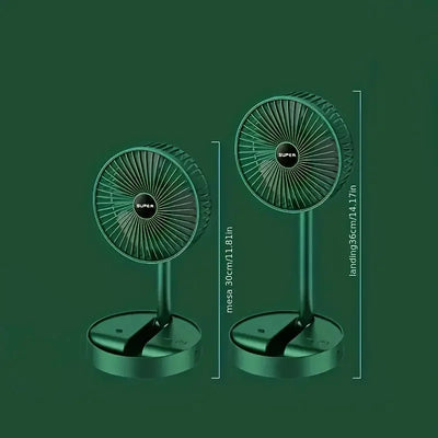 Portable Folding Telescopic USB Stand Fan