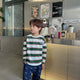 Kids' Striped Long Sleeve Cotton Top Ages 2-7