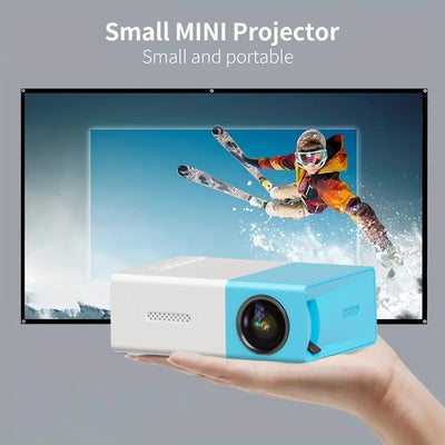 YG300 Portable Mini LED Projector 1080P Support