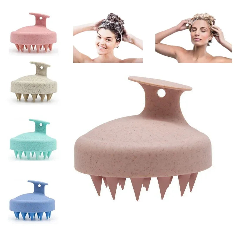 Silicone Scalp Shampoo Brush and Body Massage Bath Brush