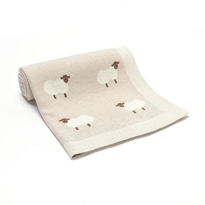 Knitted Baby Swaddle Blanket 90x70cm