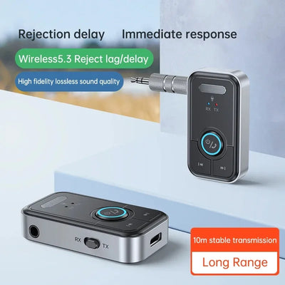 Bluetooth 5.3 Wireless Audio Transmitter Receiver 3.5mm AUX